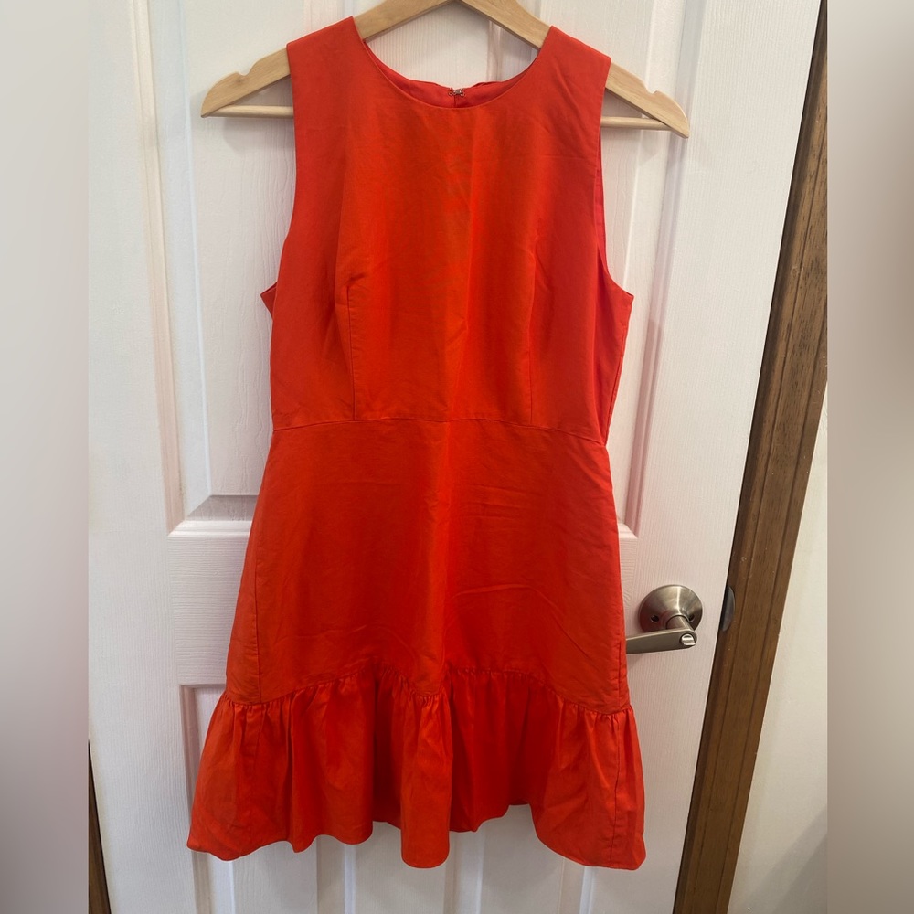 J Crew Red Cute Teacher Dress